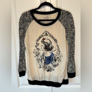 Disney Boutique Cream and Black Snow White Sweater